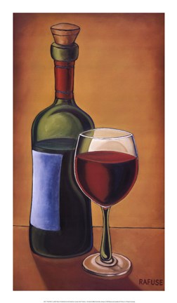 Framed Red Wine Print