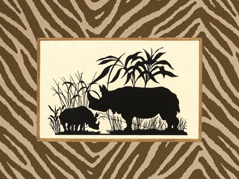 Framed Serengeti Silhouette II Print
