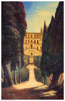 Framed Tuscan Villa Print