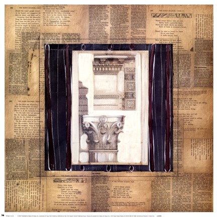 Framed Architectural Elevation II Print