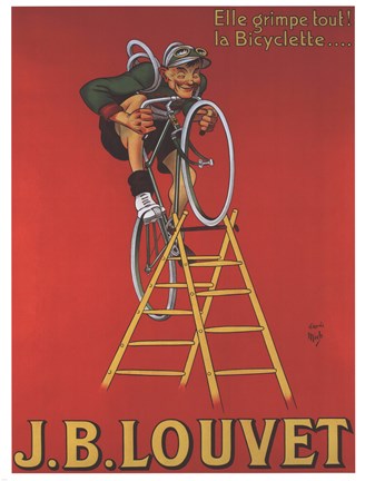 Framed Cycles Louvet Print
