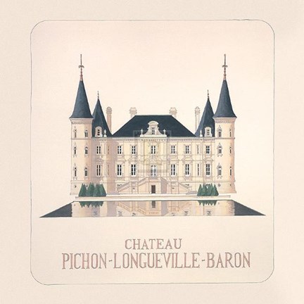 Framed Chateau Pichon I Print