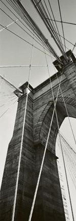 Framed Brooklyn Bridge - East Tower Print