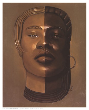 Framed African Mask #29 Print