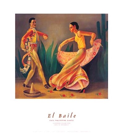 Framed El Baile Print
