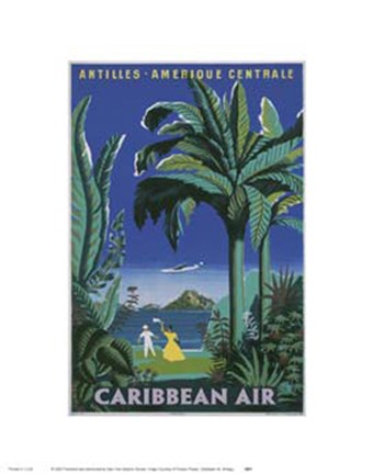 Framed Caribbean Air Print