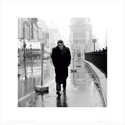 Framed James Dean: Times Square Print