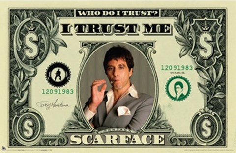 Framed Scarface, Money Print