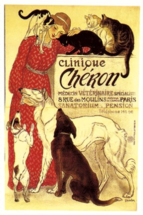 Framed Clinique Cheron Print