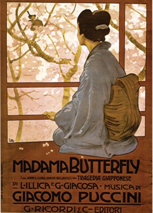 Framed Madama Butterfly Print