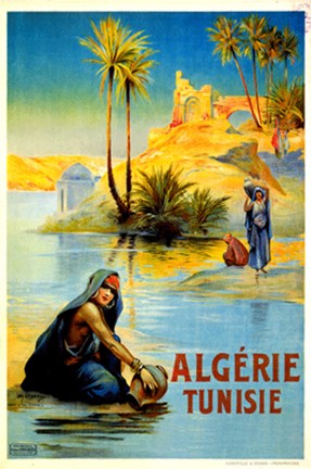 Framed Algerie Tunisie Print