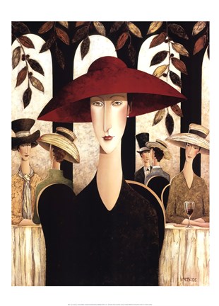 Framed Red Hat Print