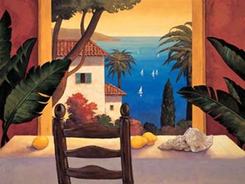 Framed Ocean Breeze I Print