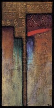 Framed Distant Journey I Os Print