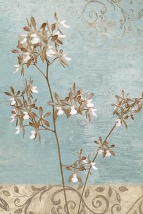 Framed Blue Moves II Print