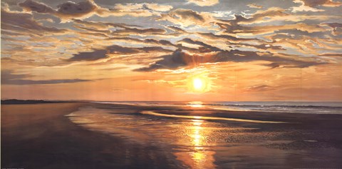 Framed Seashore Tranquility Print