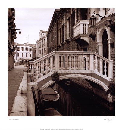 Framed Ponti Di Venezia No. 3 Print