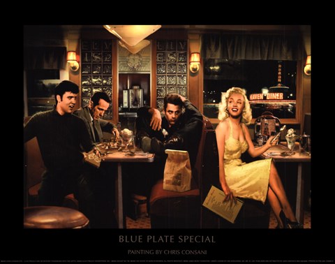 Framed Blue Plate Special Print