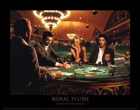 Framed Royal Flush Print