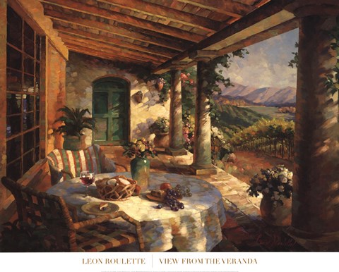 Framed View From The Veranda Print