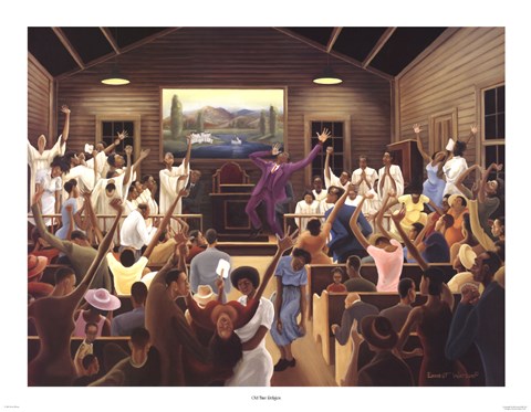 Framed Old Time Religion Print