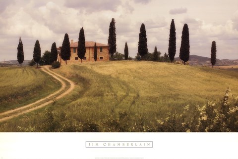Framed Springtime In Tuscany Print