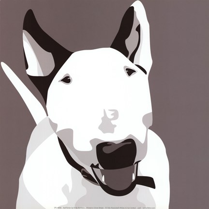Framed Bull Terrier Print