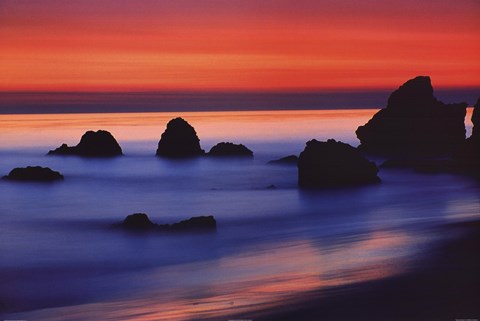 Framed Smooth Waters Print