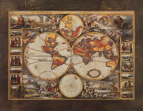 Framed Old World View II Print