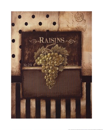 Framed Raisins - a Print
