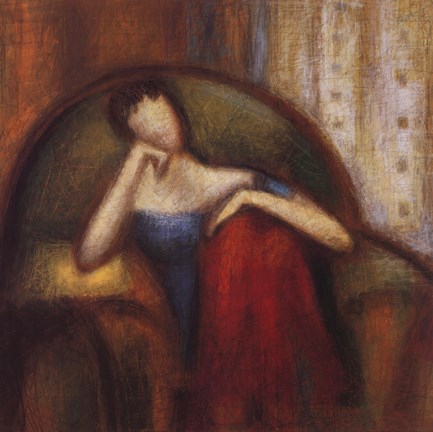 Framed Pensive I Print