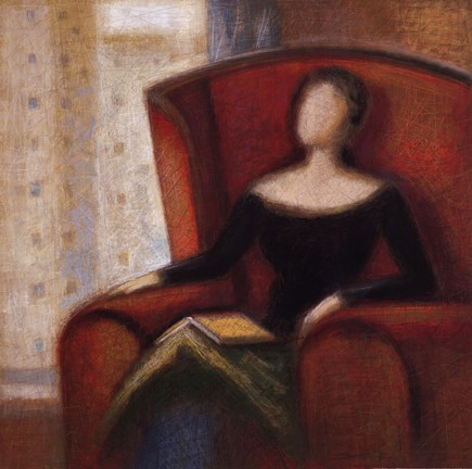 Framed Pensive II Print