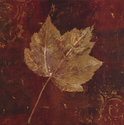 Framed Golden Fall II Print