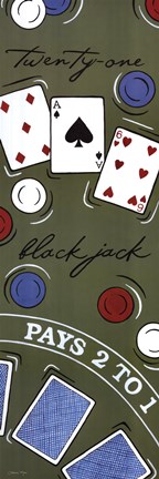 Framed Blackjack Print