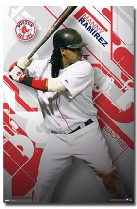 Framed Boston Red Sox - Manny Ramirez Print
