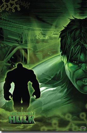 Framed Incredible Hulk - Green Print