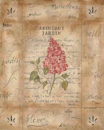 Framed Abondant Jardin Print