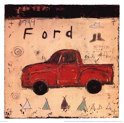 Framed &#39;49 Ford Print