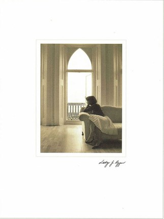 Framed Reminiscing in the Window IV Print