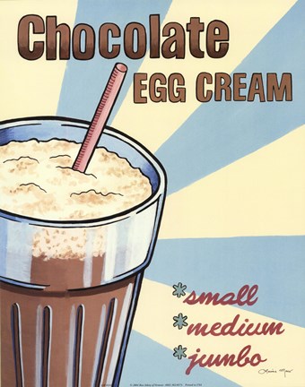 Framed Chocolate Egg Cream Print