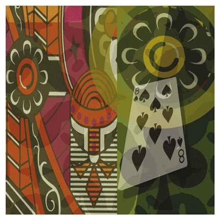 Framed 8 of Spades Print