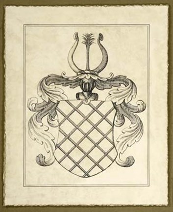 Framed Antique Heraldry III Print