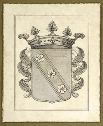 Framed Antique Heraldry IV Print