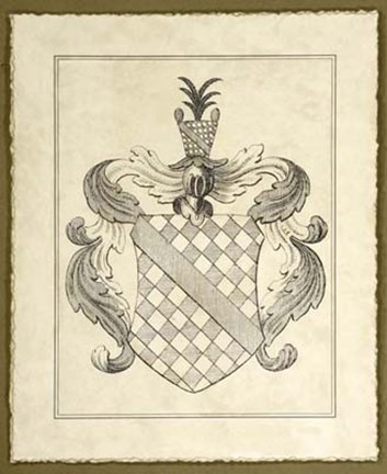 Framed Antique Heraldry V Print