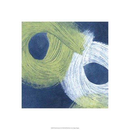 Framed Blue Revolution II Print