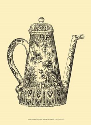 Framed Delft Pottery III Print