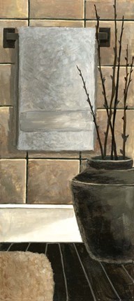 Framed Modern Bath Panel II Print