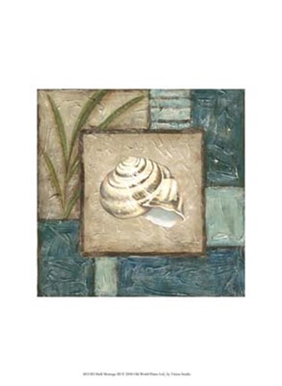 Framed Shell Montage III Print