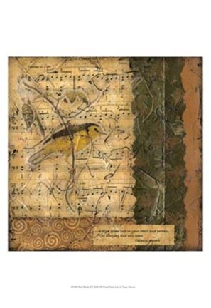 Framed Bird Melody II Print