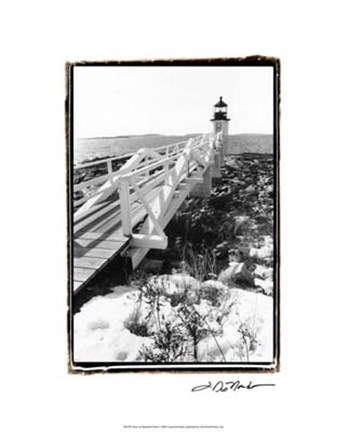 Framed Snow at Marshall Point Print